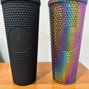 Starbucks Black and Multicolor Tumblers